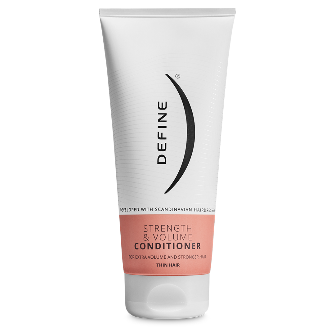 Define Strength & Volume hoitoaine hennoille hiuksille